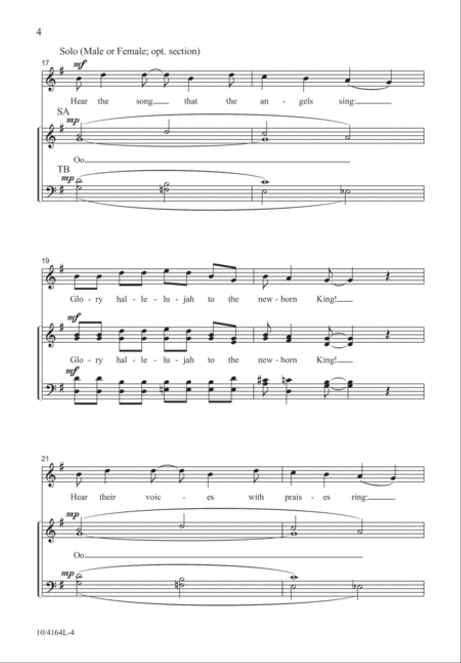 Listen, Children, Hear the Angels Sing! Divisi scores gallery preview page 5