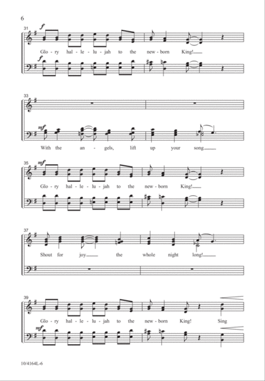 Listen, Children, Hear the Angels Sing! Divisi scores gallery preview page 7