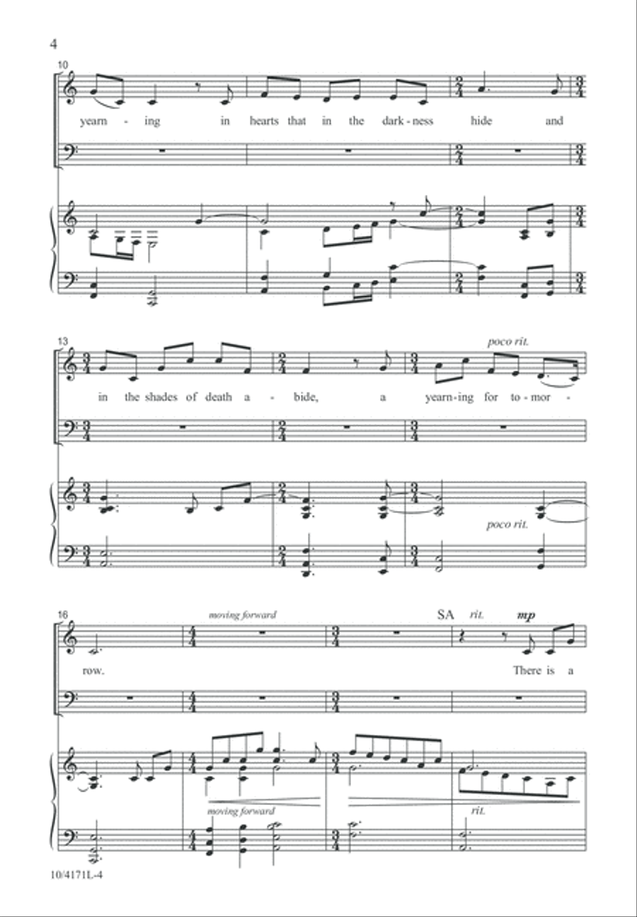 The Yearning The Yearning 4-Part scores gallery preview page 5