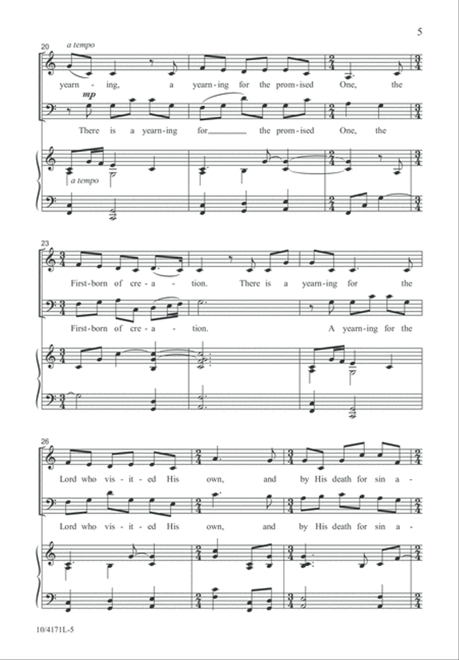The Yearning The Yearning 4-Part scores gallery preview page 6