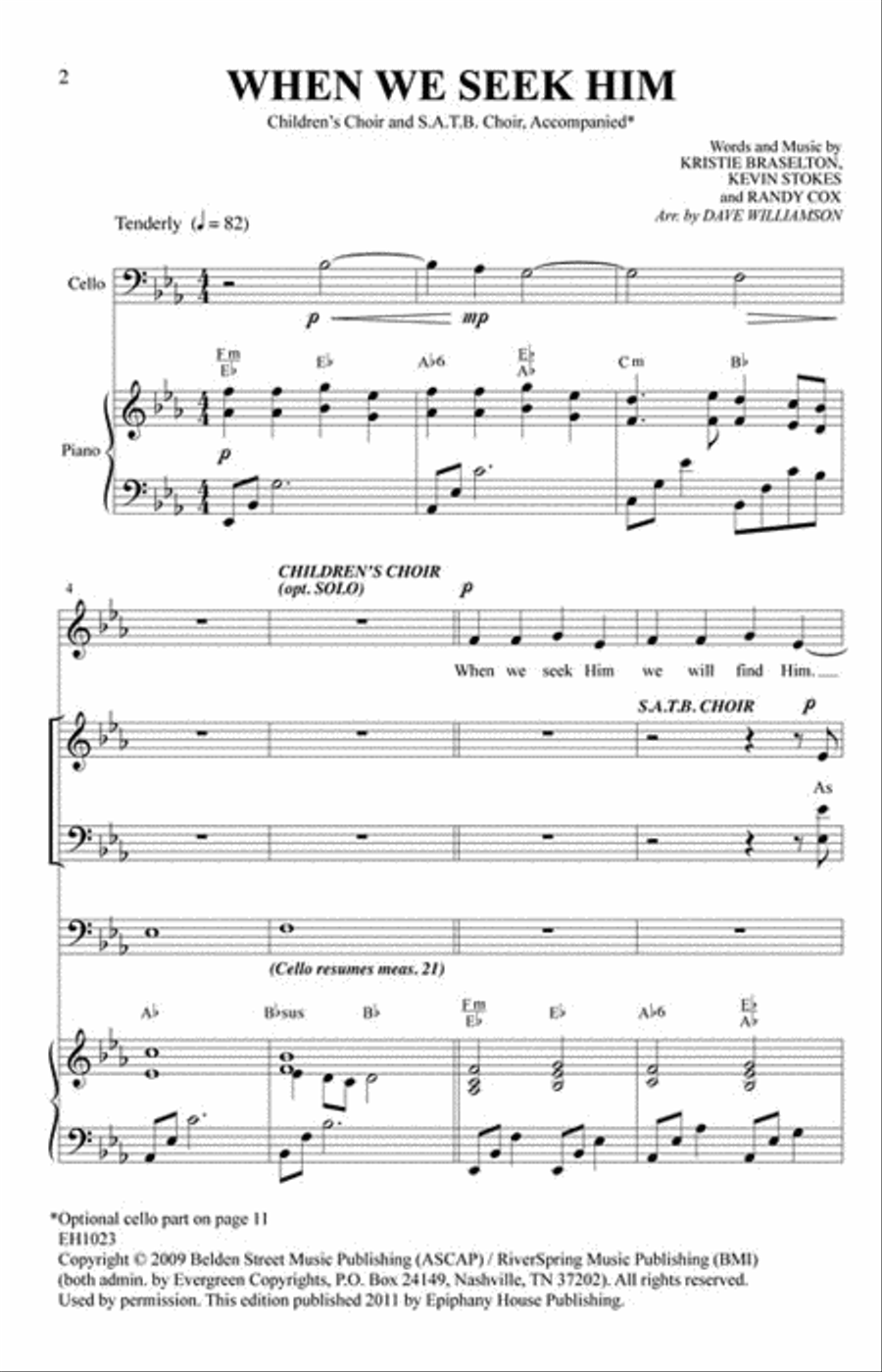 When We Seek Him When We Seek Him 4-Part scores gallery preview page 2