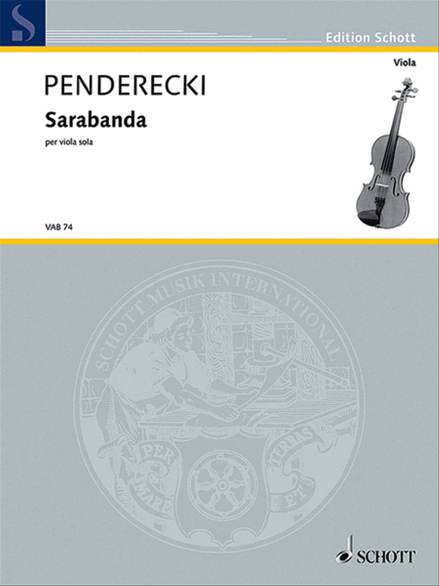Sarabanda Sarabanda Viola Solo scores gallery preview page 1