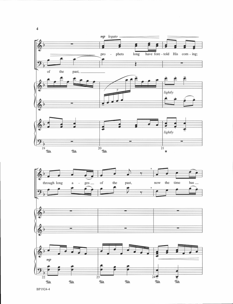 He Is Born! He Is Born! 4-Part scores gallery preview page 4