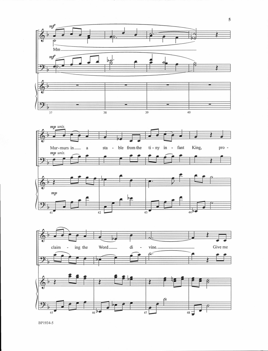 Murmurs in a Stable Murmurs in a Stable 4-Part scores gallery preview page 5