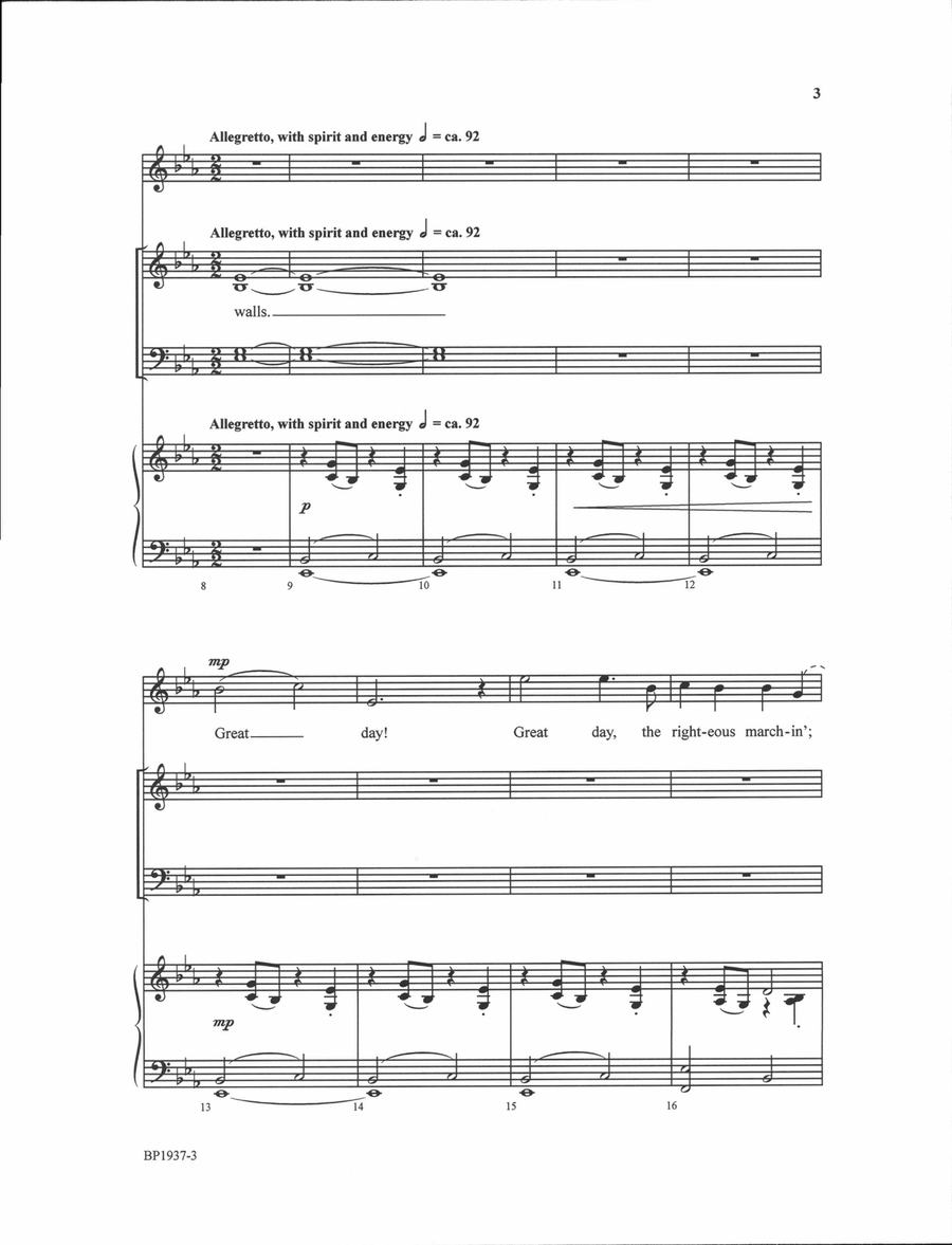 Great Day! - SATB Great Day! - SATB 4-Part scores gallery preview page 3