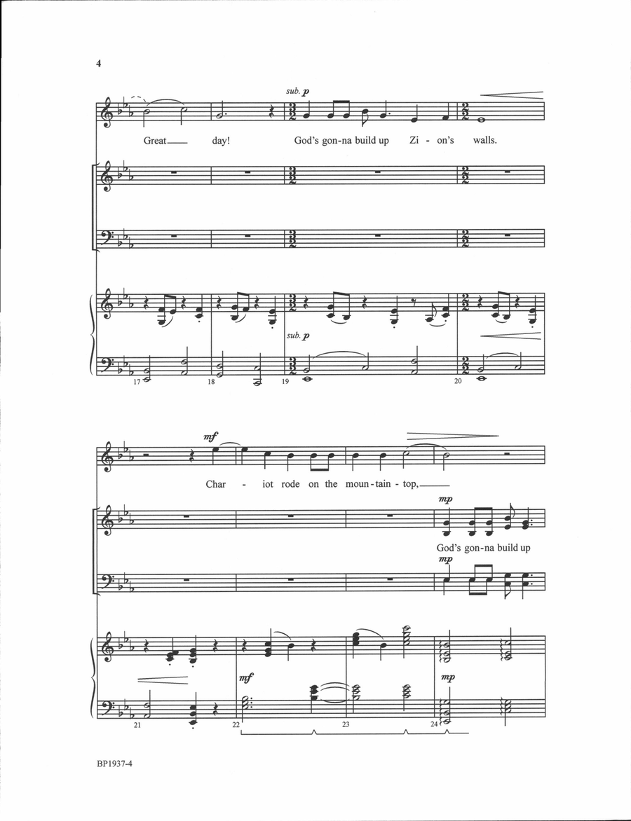 Great Day! - SATB Great Day! - SATB 4-Part scores gallery preview page 4