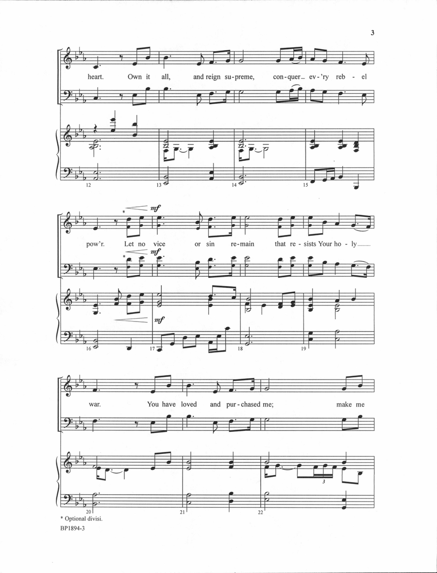 O Great God - SATB O Great God - SATB 4-Part scores gallery preview page 3