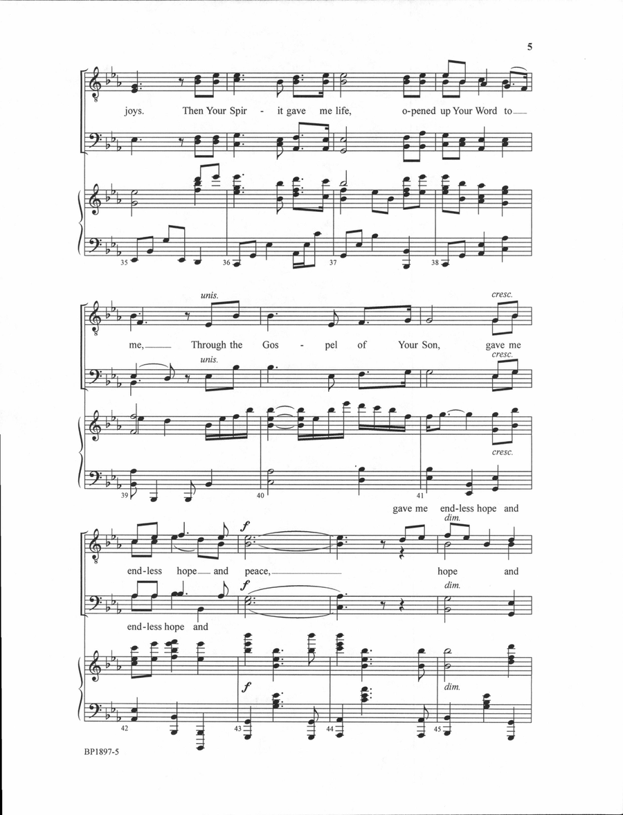 O Great God - TTBB O Great God - TTBB TTBB scores gallery preview page 5