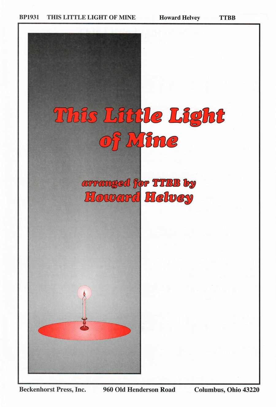 This Little Light of Mine - TTBB TTBB scores gallery preview page 1