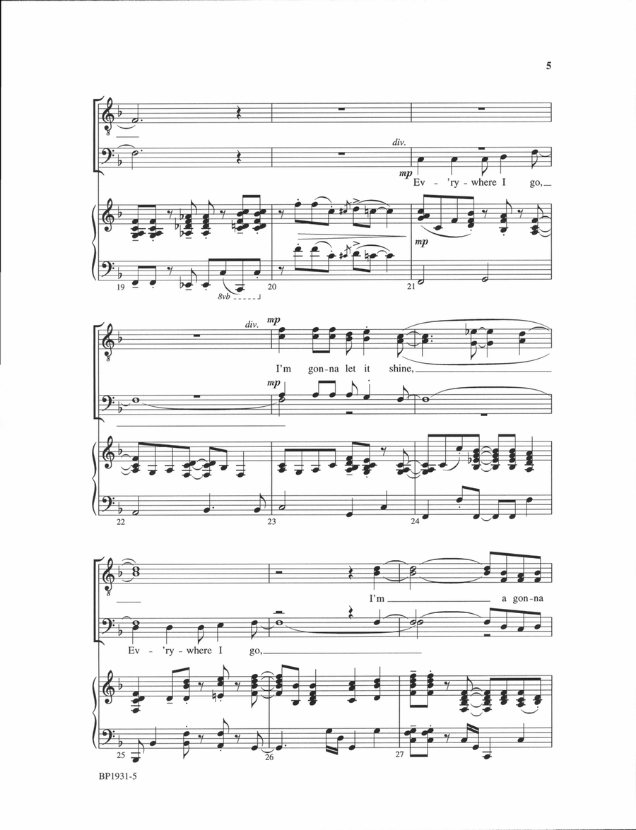 This Little Light of Mine - TTBB TTBB scores gallery preview page 4