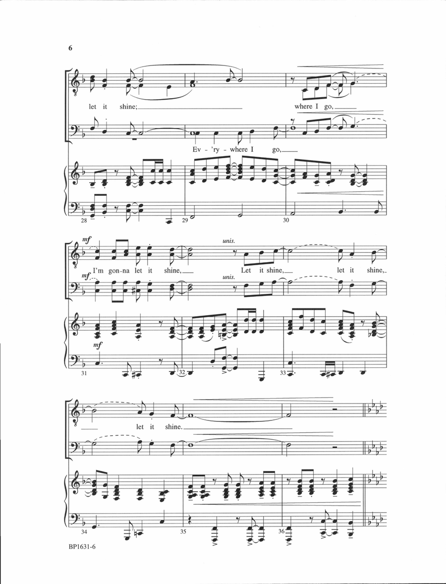This Little Light of Mine - TTBB TTBB scores gallery preview page 5