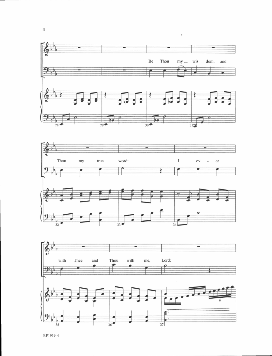 Be Thou My Vision - Hayes 4-Part scores gallery preview page 4