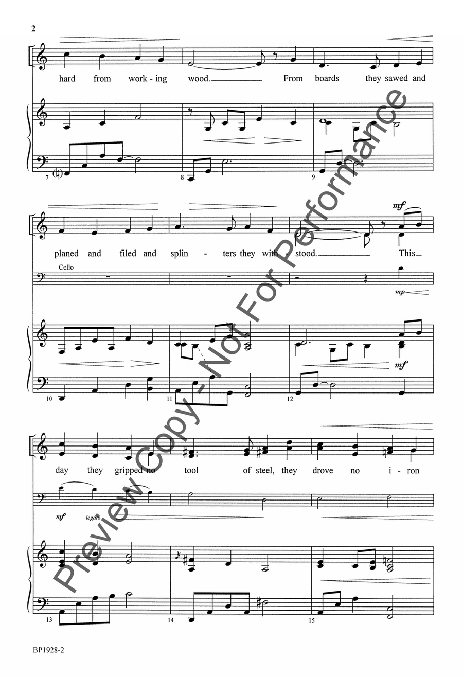 The Hands That First Held Mary's Child - SATB 4-Part scores gallery preview page 3
