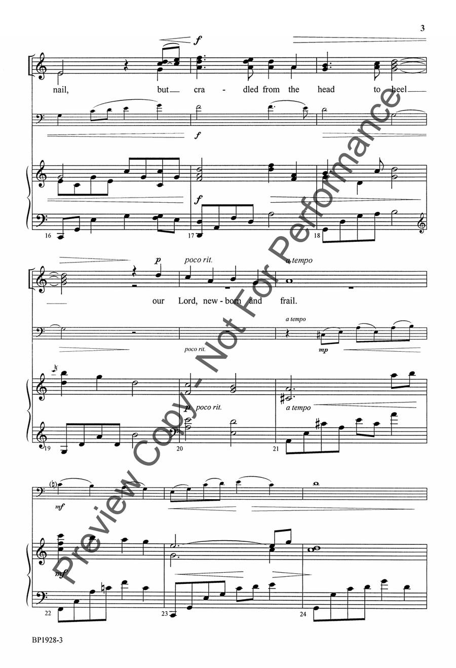 The Hands That First Held Mary's Child - SATB 4-Part scores gallery preview page 4