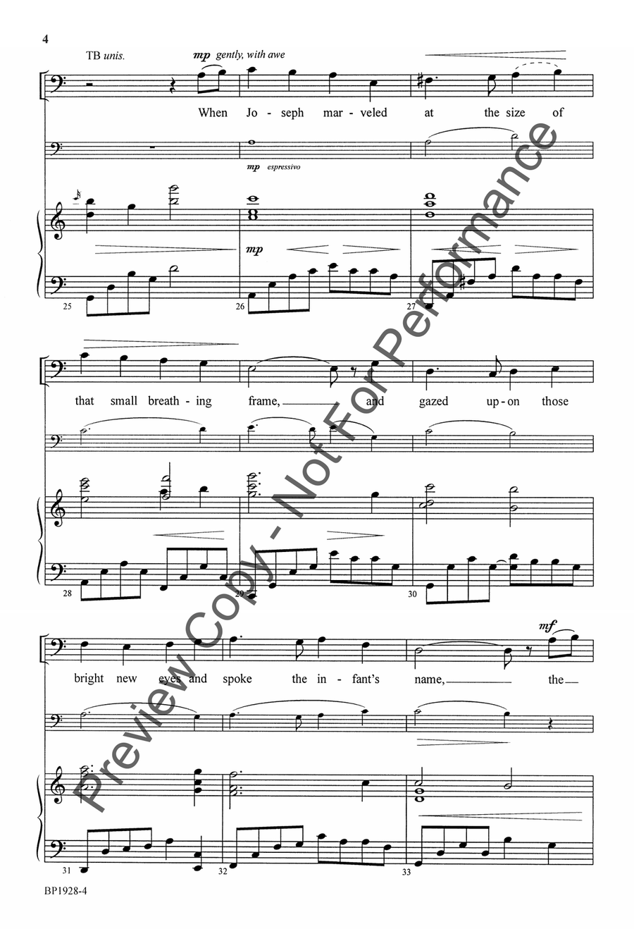 The Hands That First Held Mary's Child - SATB 4-Part scores gallery preview page 5
