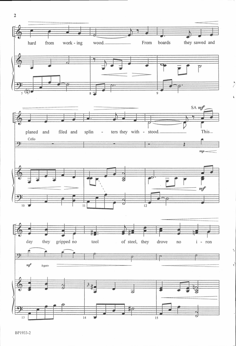 The Hands That First Held Mary's Child - SSA SSA scores gallery preview page 3