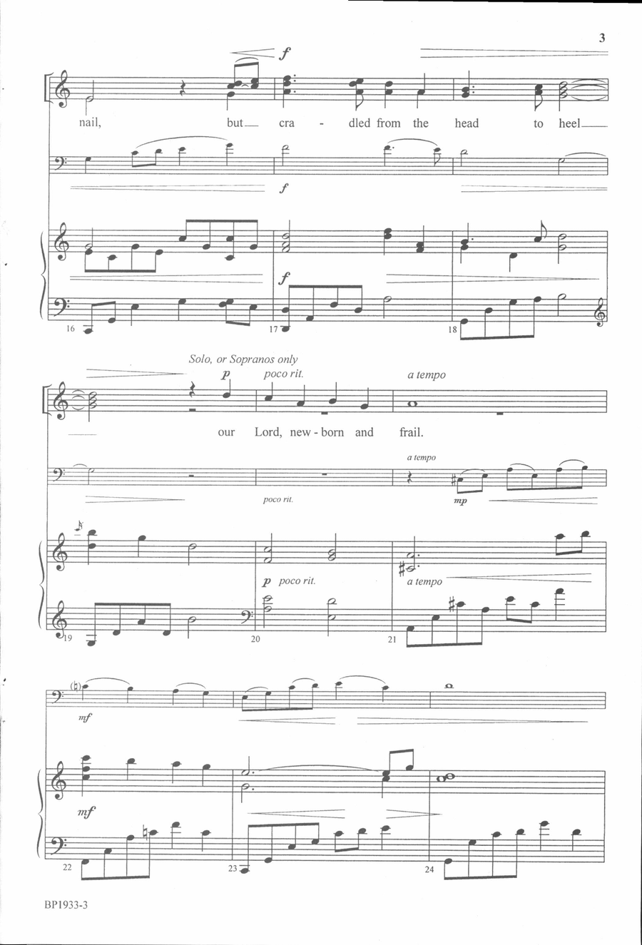 The Hands That First Held Mary's Child - SSA SSA scores gallery preview page 4