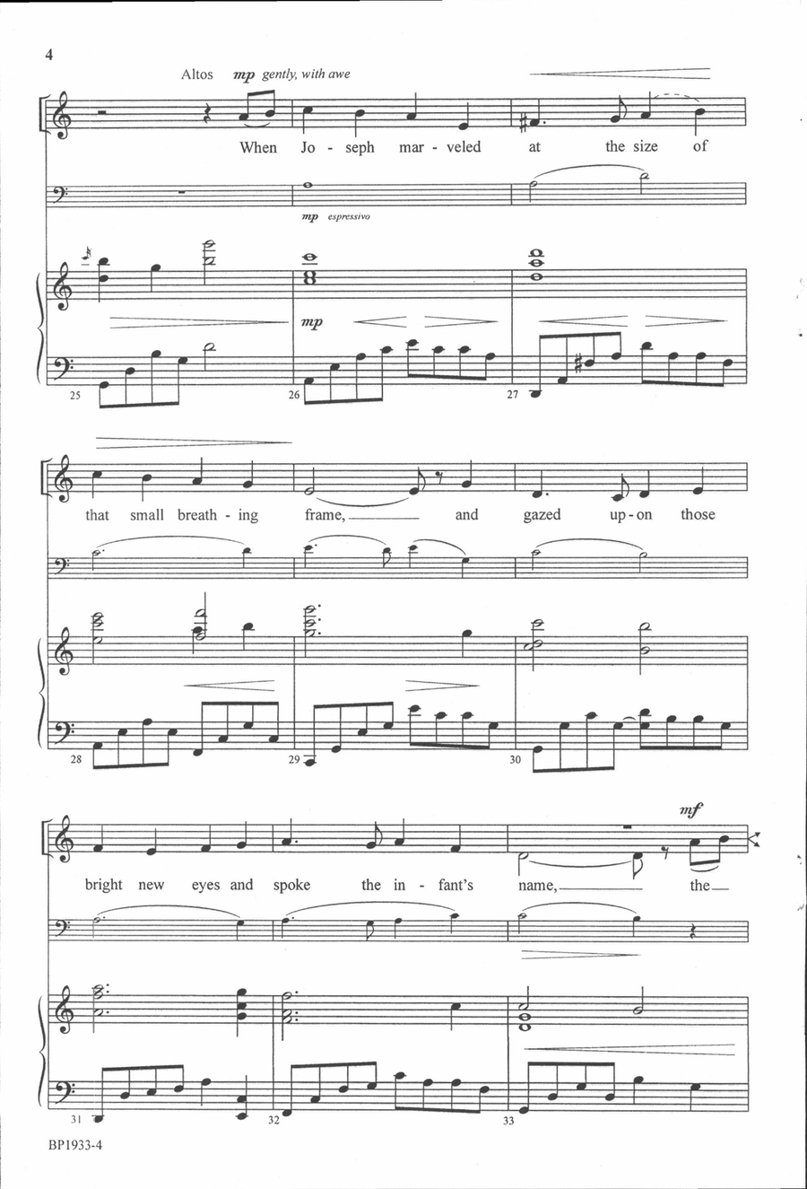 The Hands That First Held Mary's Child - SSA SSA scores gallery preview page 5