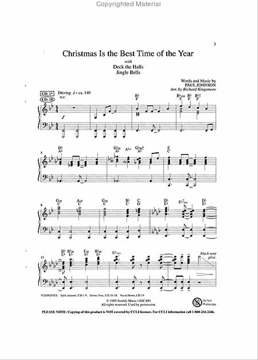 Christmas Is the Best Time of the Year (Anthem) 4-Part scores gallery preview page 2