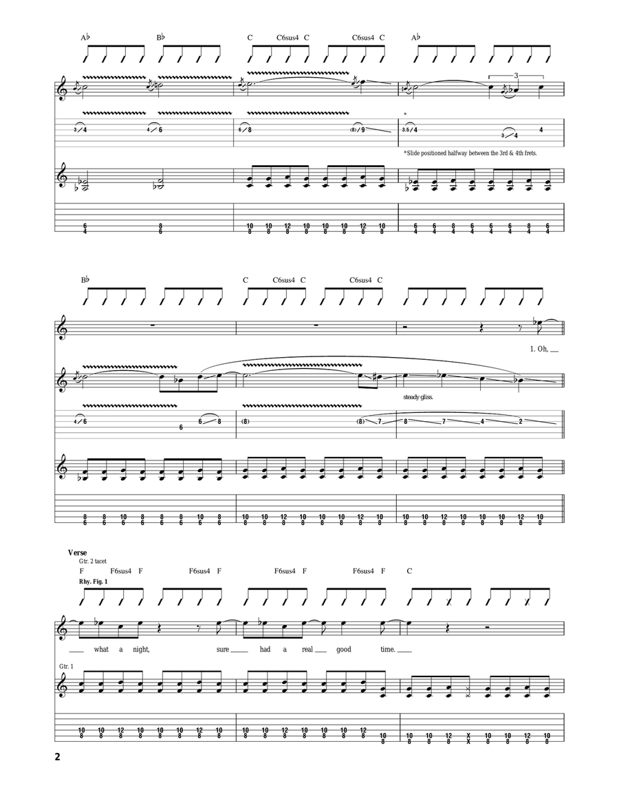 Chateau Lafitte '59 Boogie Acoustic Guitar scores gallery preview page 2