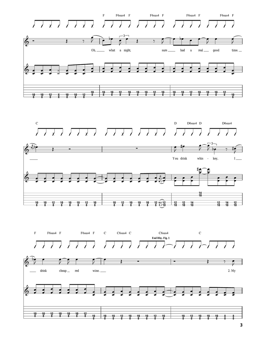 Chateau Lafitte '59 Boogie Acoustic Guitar scores gallery preview page 3