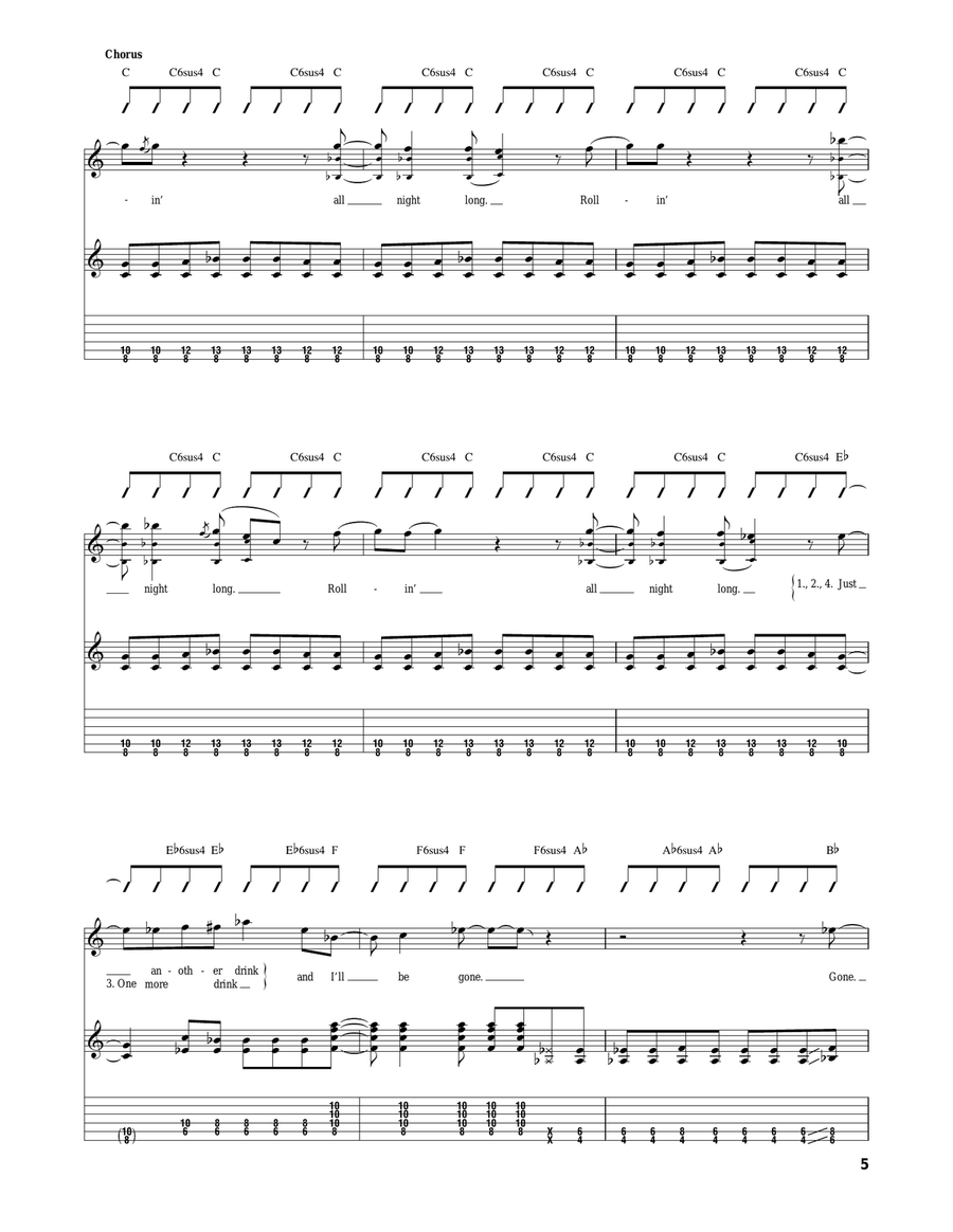 Chateau Lafitte '59 Boogie Acoustic Guitar scores gallery preview page 5