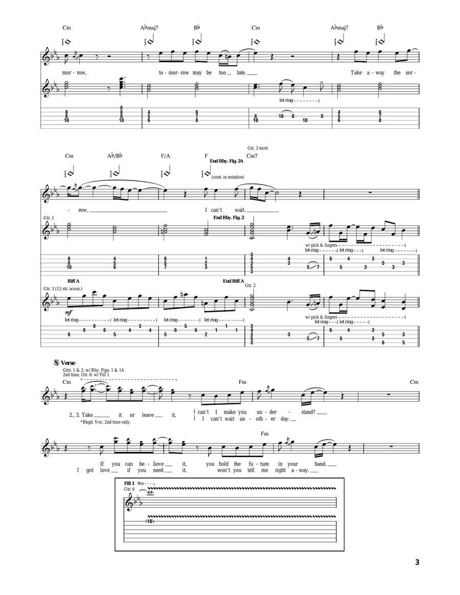 Take It Or Leave It Acoustic Guitar scores gallery preview page 3