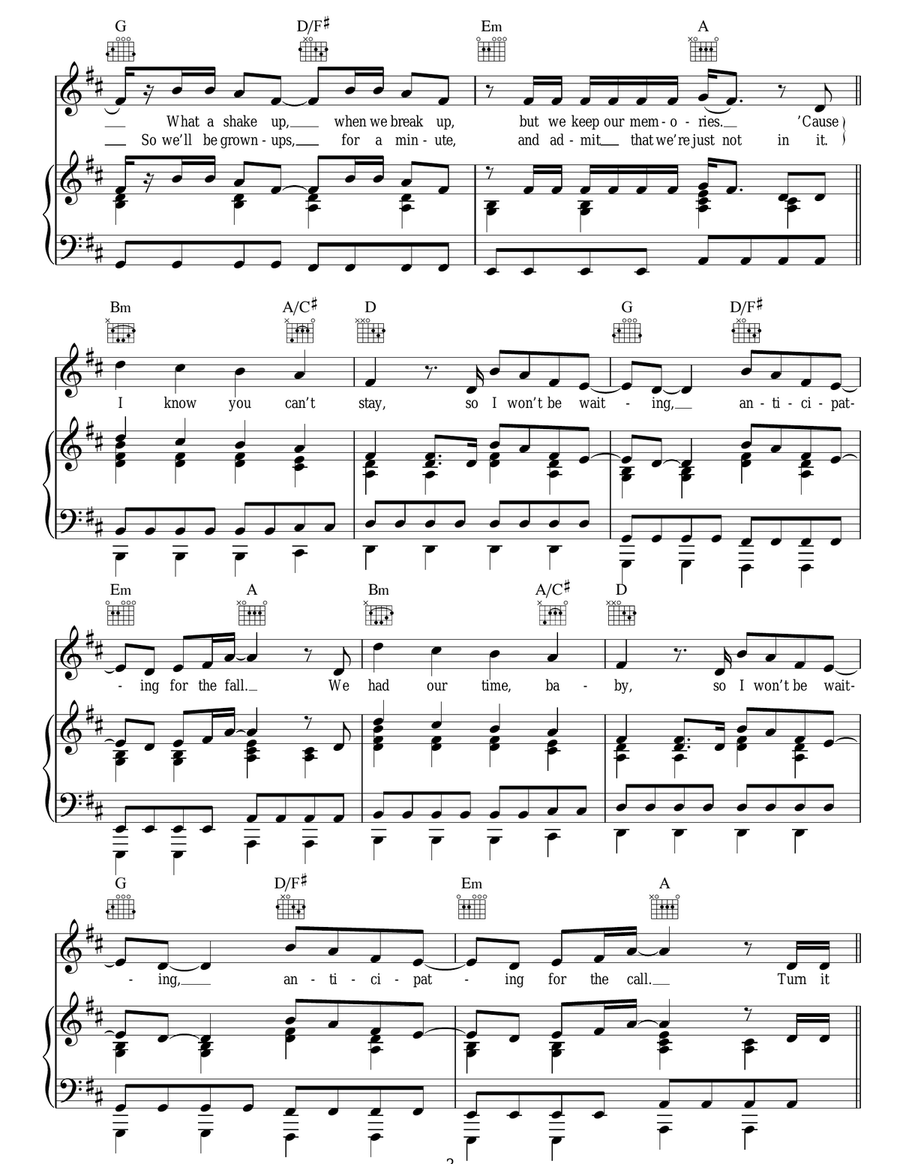 Turn It Up Turn It Up Acoustic Guitar scores gallery preview page 3