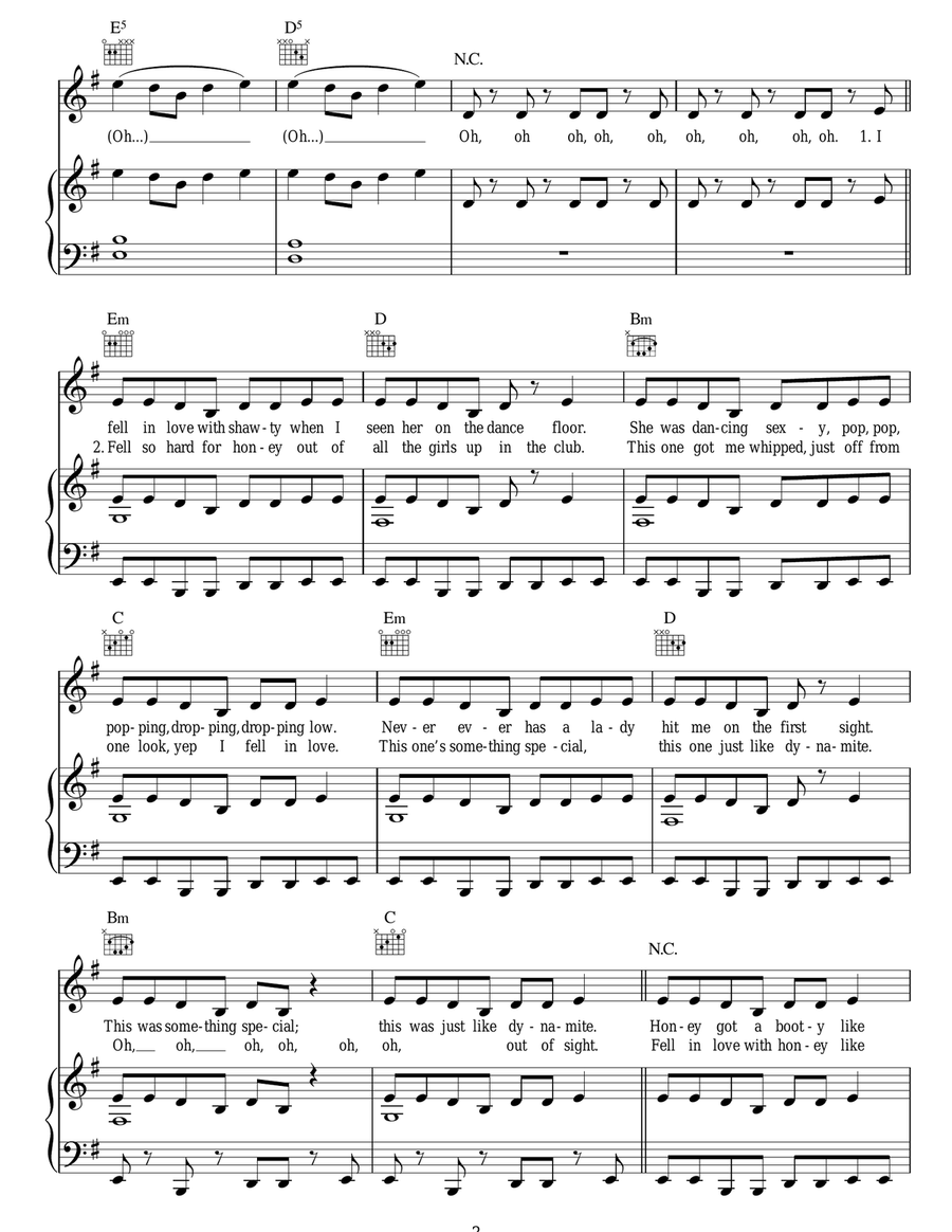 OMG OMG Acoustic Guitar scores gallery preview page 3