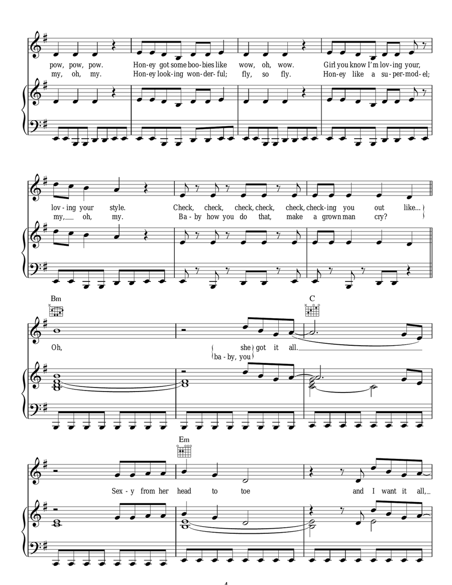 OMG OMG Acoustic Guitar scores gallery preview page 4