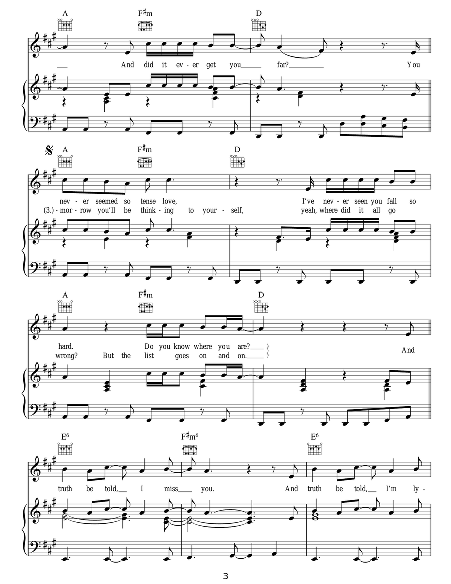 Gives You Hell Gives You Hell Acoustic Guitar scores gallery preview page 3