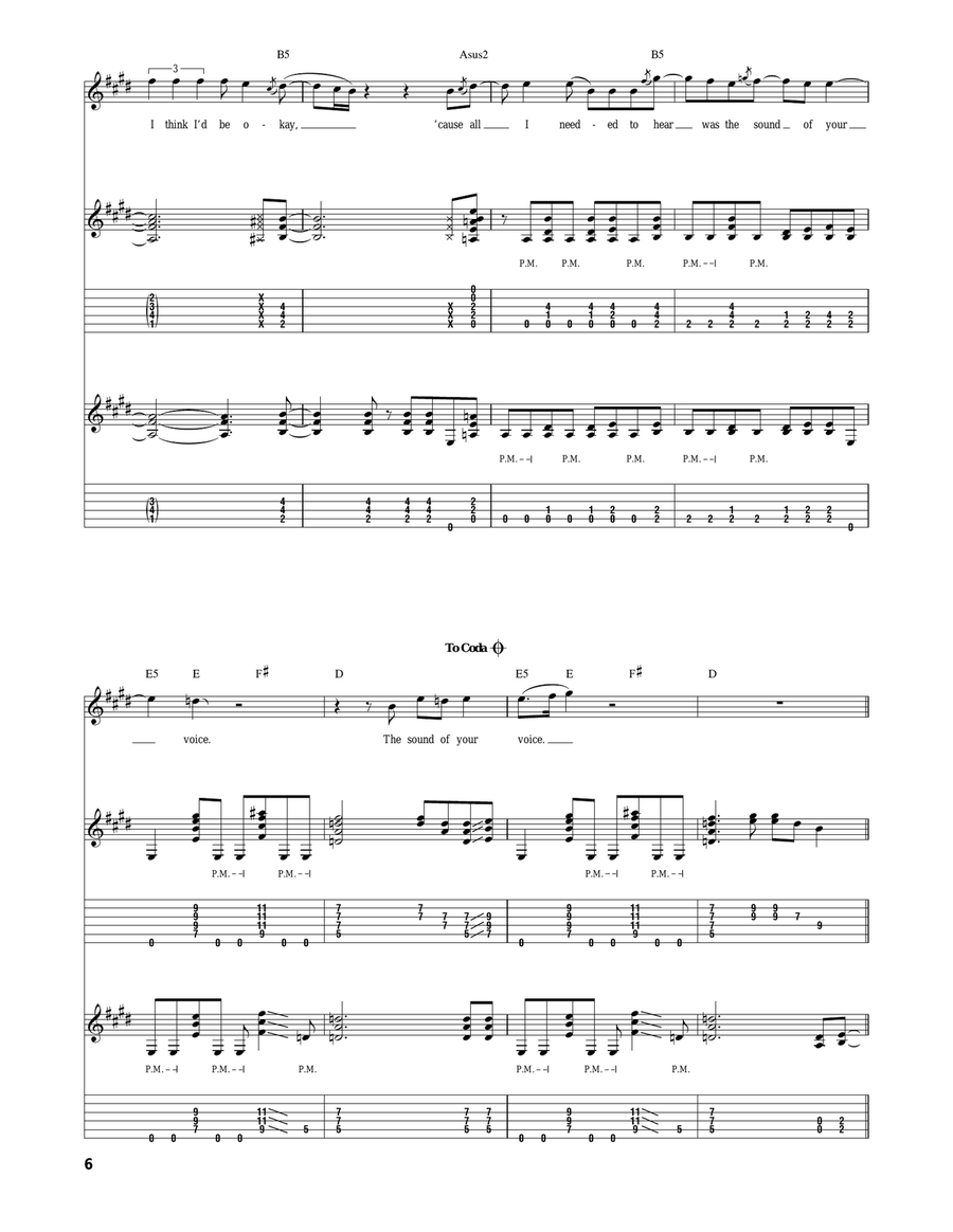 The Sound Of Your Voice The Sound Of Your Voice Acoustic Guitar scores gallery preview page 6