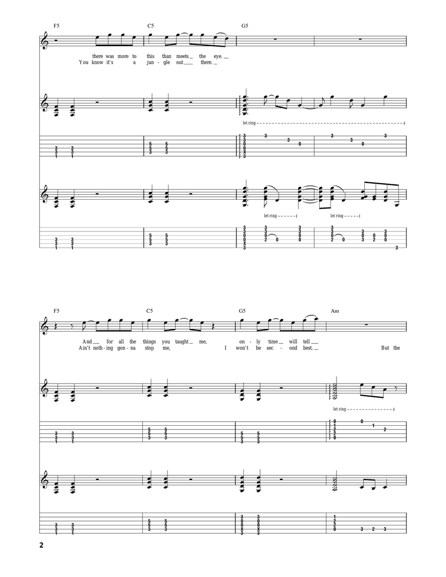 Teacher Teacher Teacher Teacher Acoustic Guitar scores gallery preview page 2