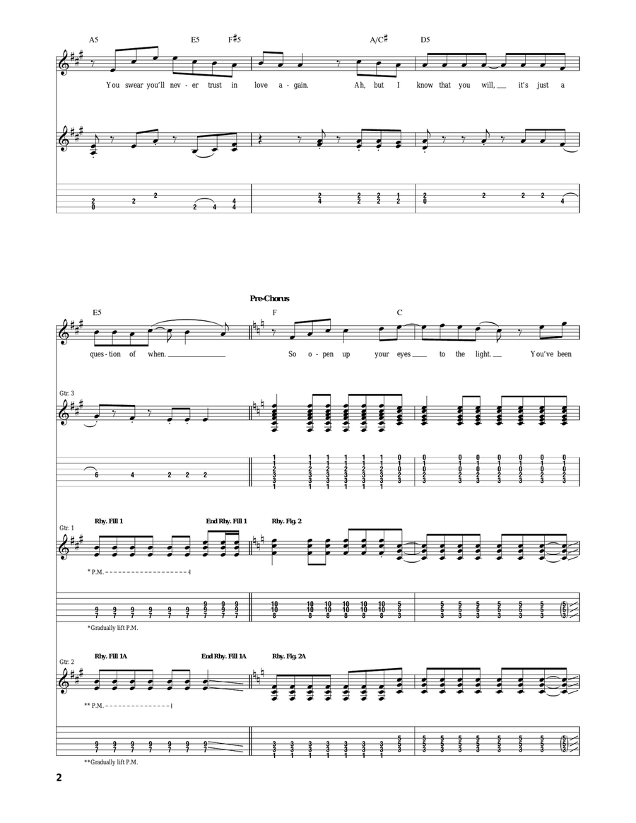 You Keep Runnin' Away You Keep Runnin' Away Acoustic Guitar scores gallery preview page 2