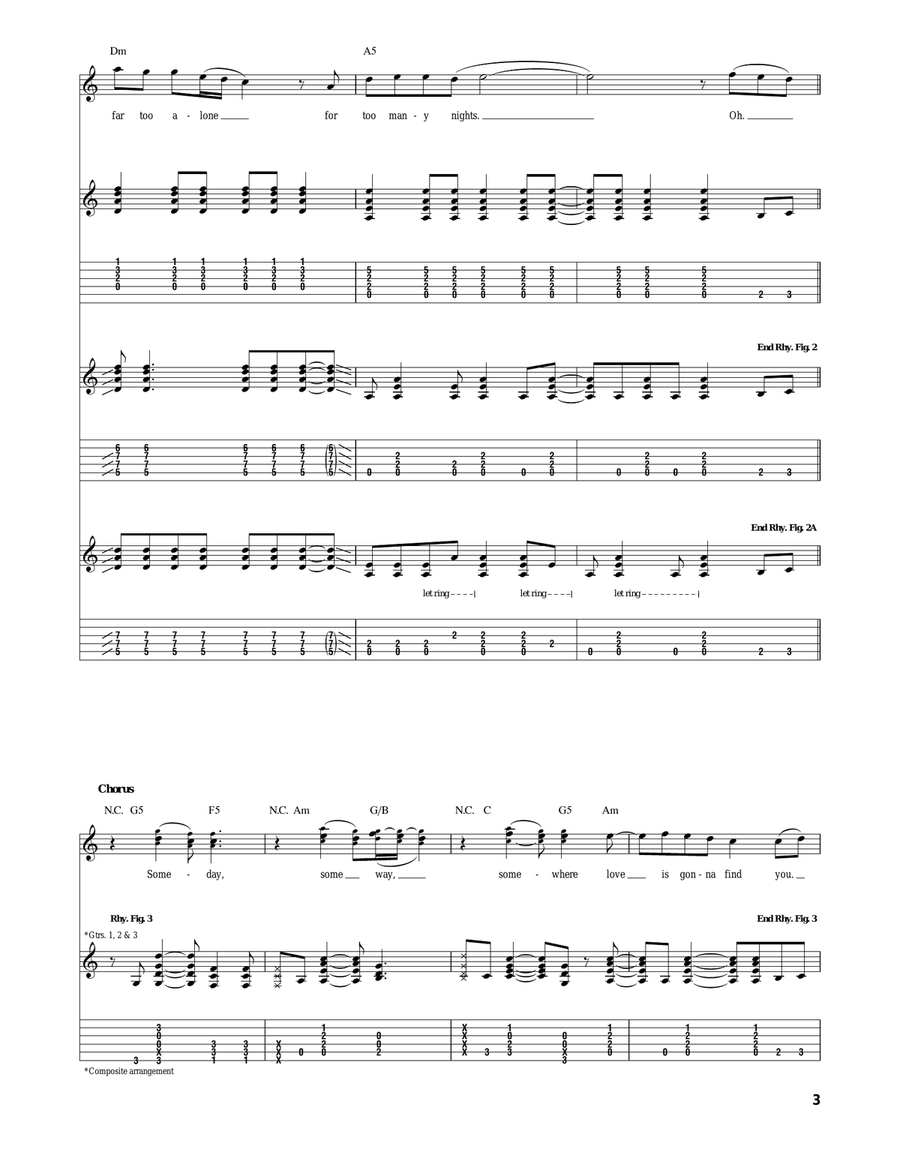You Keep Runnin' Away You Keep Runnin' Away Acoustic Guitar scores gallery preview page 3