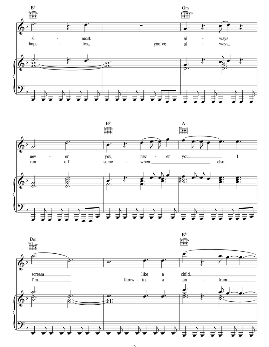 When I'm Alone When I'm Alone Acoustic Guitar scores gallery preview page 3