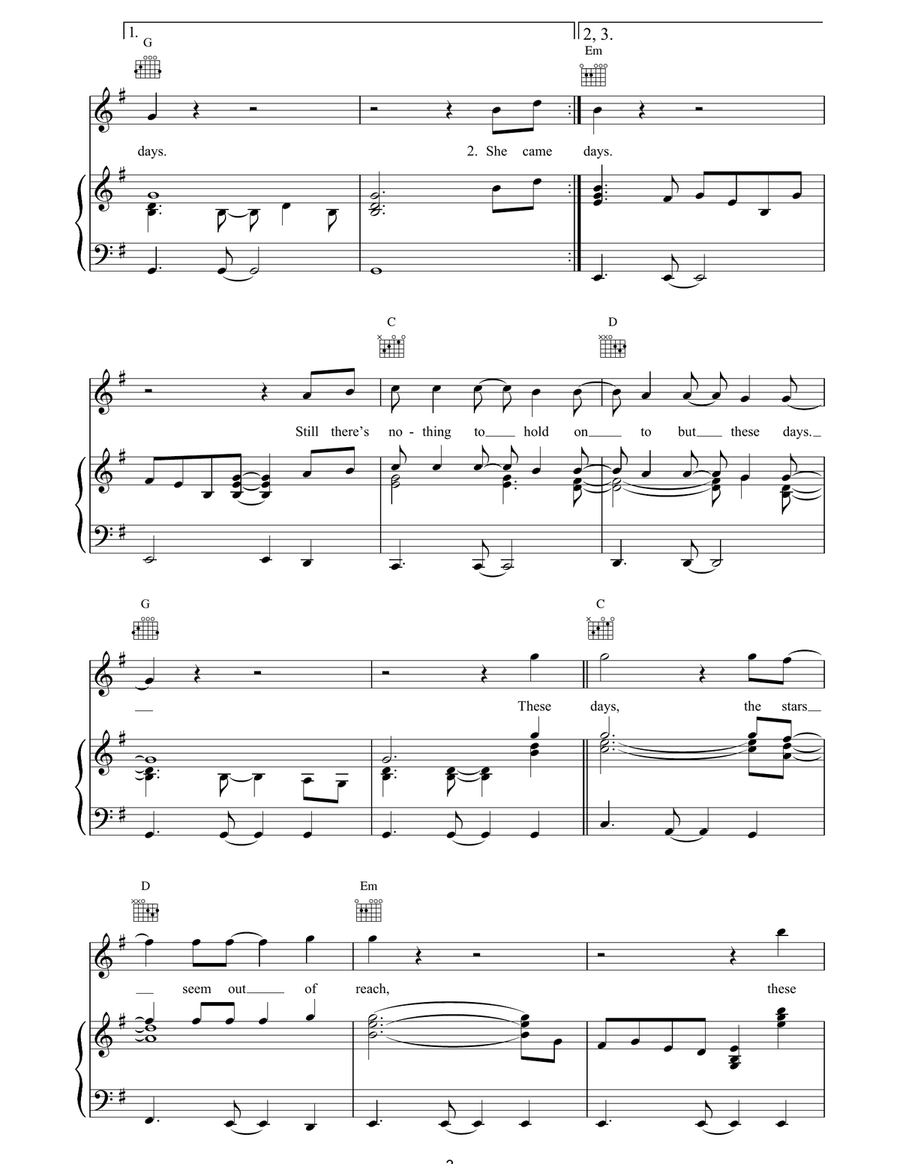 These Days These Days Acoustic Guitar scores gallery preview page 3