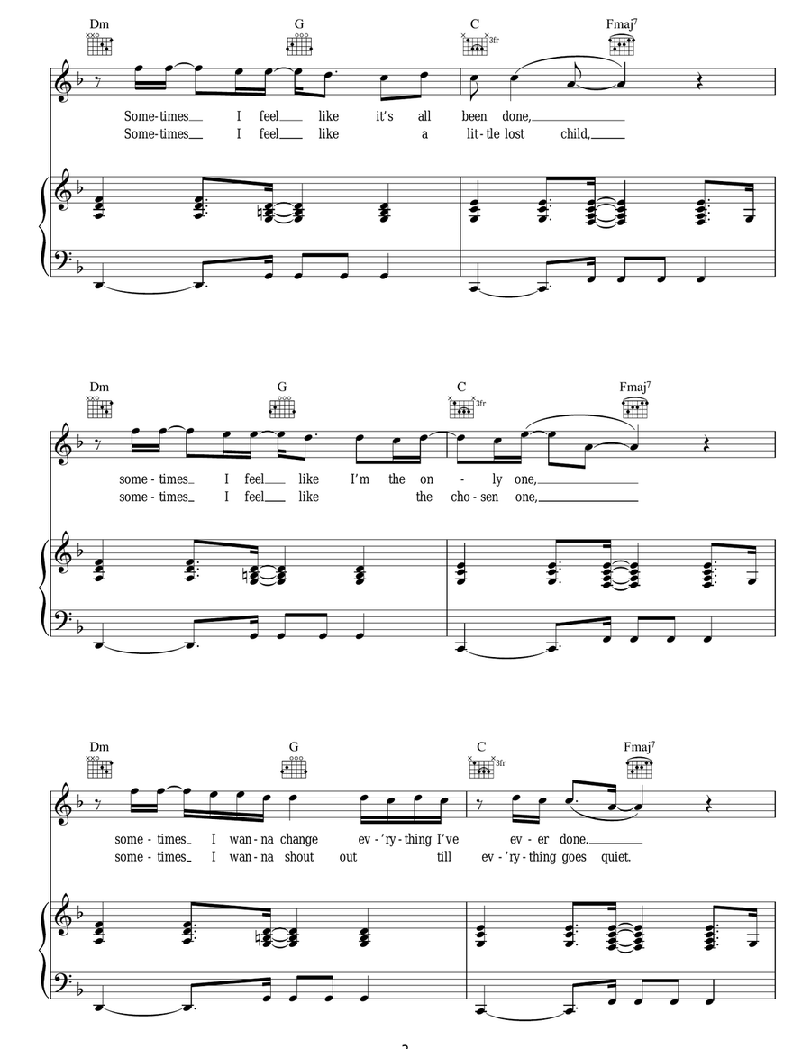 Stop For A Minute Stop For A Minute Piano, Vocal, Guitar scores gallery preview page 3