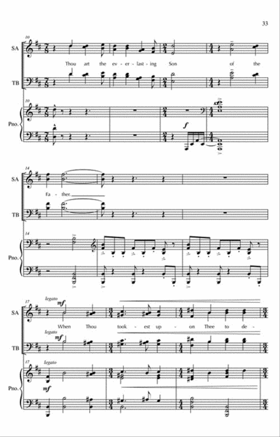 Te Deum 4-Part scores gallery preview page 7