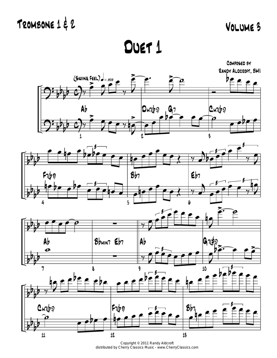 Famous Jazz Duets, v. 3 Trombone Duet Trombone Duet scores gallery preview page 3