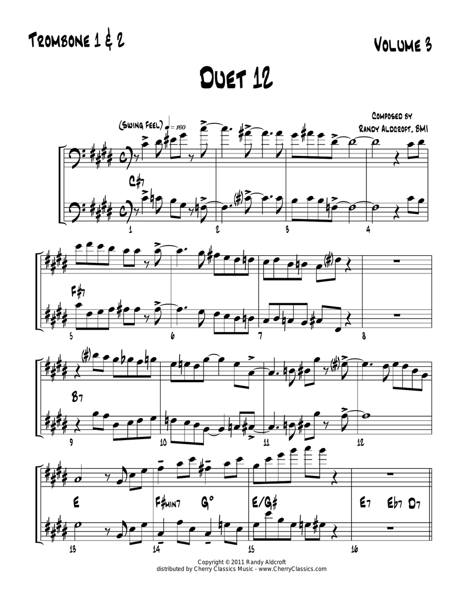 Famous Jazz Duets, v. 3 Trombone Duet Trombone Duet scores gallery preview page 4