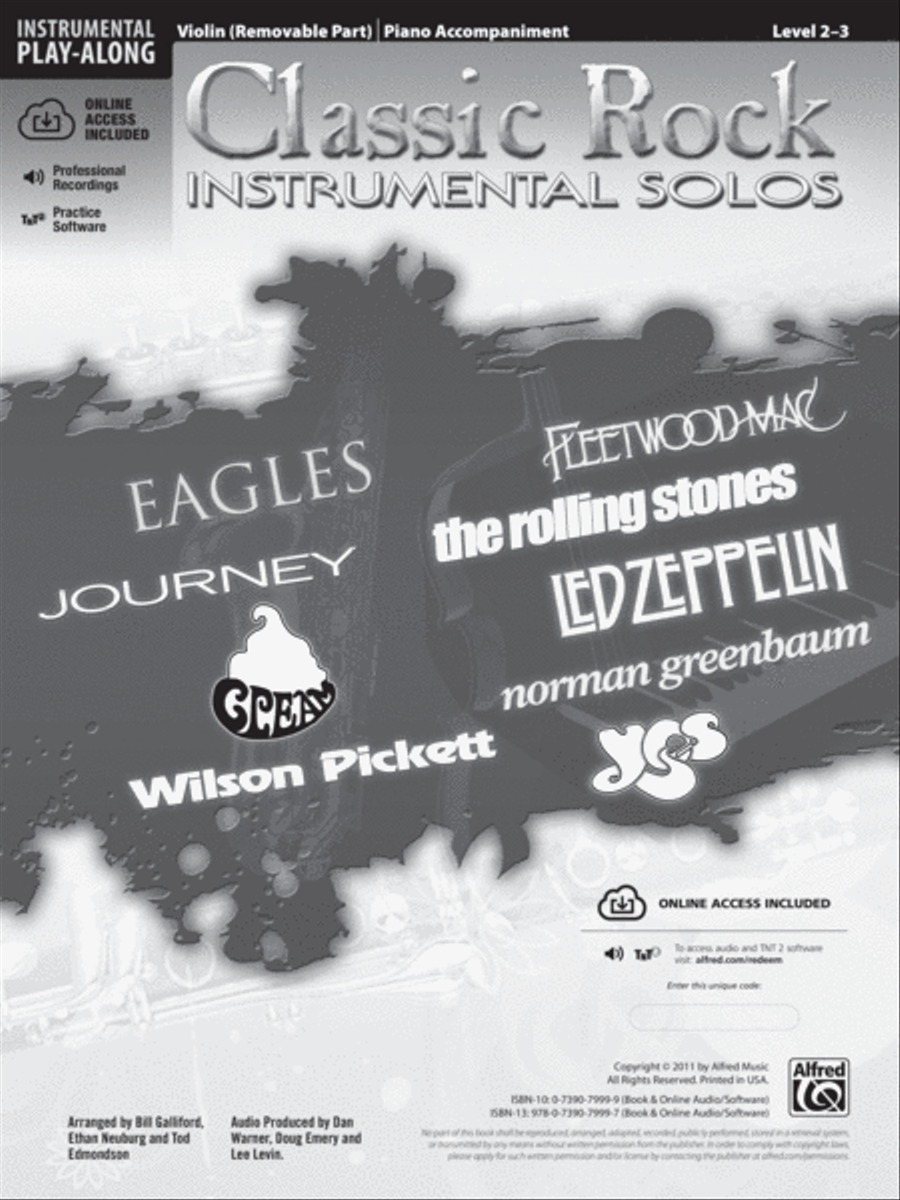 Classic Rock Instrumental Solos for Strings Violin Solo scores gallery preview page 2
