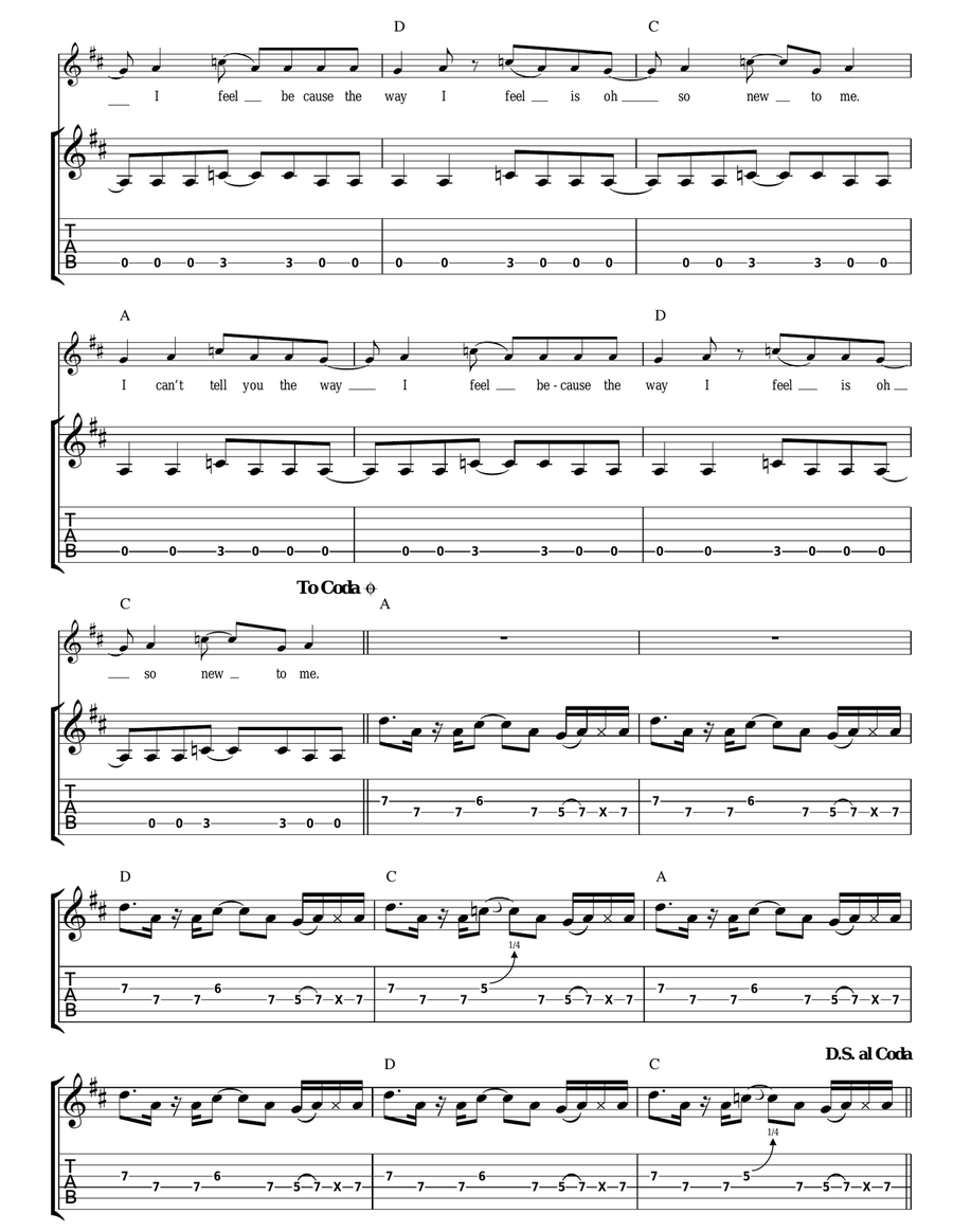 Columbia Columbia Acoustic Guitar scores gallery preview page 3