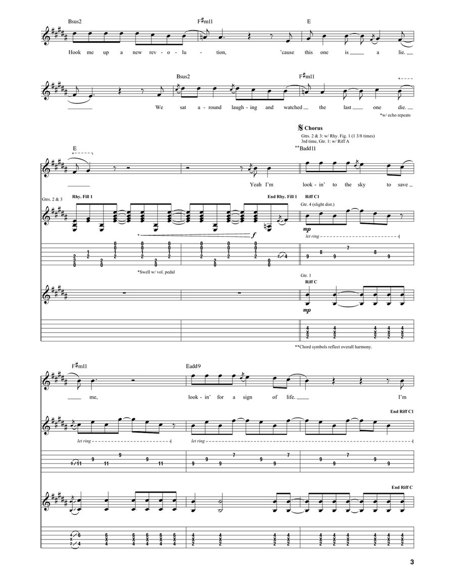 Learn To Fly Acoustic Guitar scores gallery preview page 3