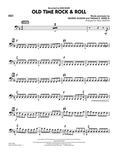 Old Time Rock & Roll - Bass
