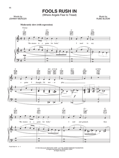 Fools Rush In (Where Angels Fear to Tread)