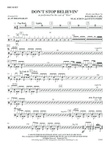 Don't Stop Believin': Drums