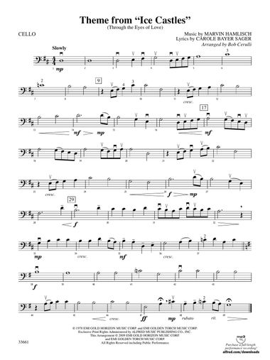 Ice Castles, Theme from (Through the Eyes of Love): Cello