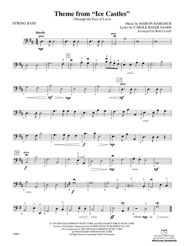 Ice Castles, Theme from (Through the Eyes of Love): String Bass