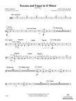 Toccata and Fugue in D Minor: 1st Percussion mini preview